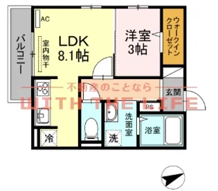 Lead(リード)【105号号室】の間取り