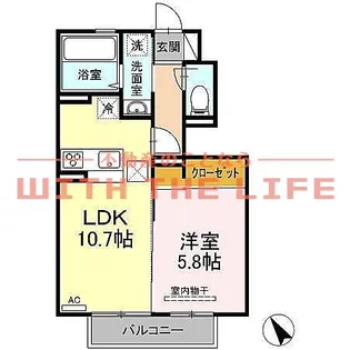 マハロ【108号号室】の間取り