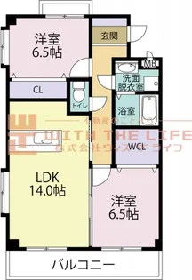 ボリ・モゼII・(ツー)【608号号室】の間取り