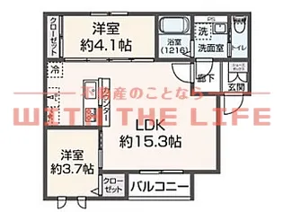 Delica(デリカ)久留米【3階】の間取り