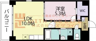 ソレイユ中央【405号号室】の間取り