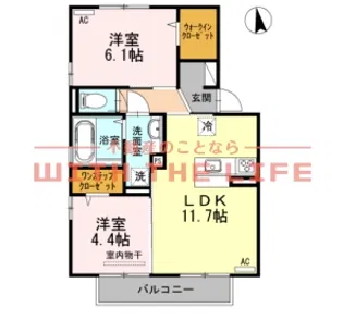 コンパルティア【205号号室】の間取り