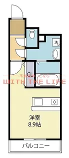 ボンシャンスMⅡ【101号号室】の間取り