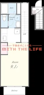 ルミエール朝倉【206号号室】の間取り