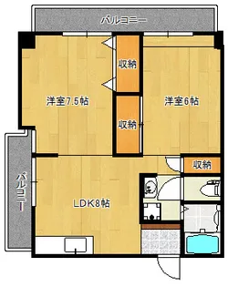 宮ノ前ビル【501号号室】の間取り