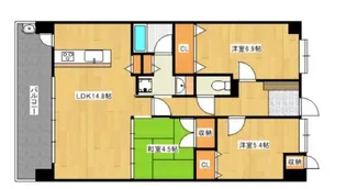 アメイズ国分ファミリエ【205号号室】の間取り