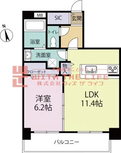 レジデンス十三部【301号号室】の間取り