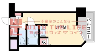 トーカン久留米駅東Ⅱキャステール【406号号室】の間取り