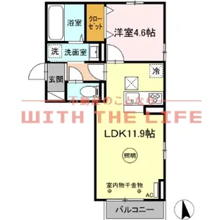 ブレッザ【101号号室】の間取り