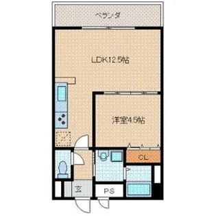 E・POPULARⅡ(イーポプラールツー)【306号号室】の間取り