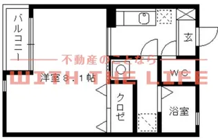 クレフラスト試験場前駅南【202号号室】の間取り