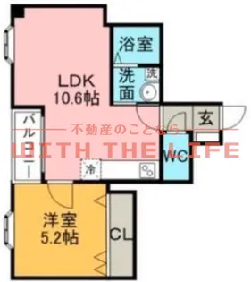 グランデージ中央町【302号号室】の間取り