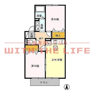 ルミエール南花畑【103号号室】の間取り