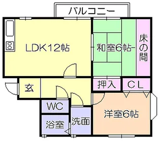 亀幸園ハイツ【201号号室】の間取り