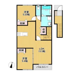 Lbloom納楚【A201号号室】の間取り