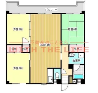 サンコーポ国分【502号号室】の間取り