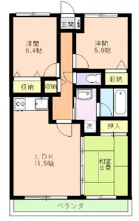 パストラールハイム【401号号室】の間取り