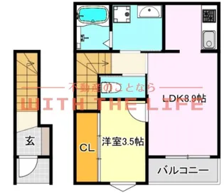 メゾングレイス上津【202号号室】の間取り