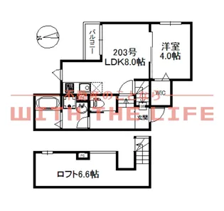 マグノリア梅満【2階】の間取り
