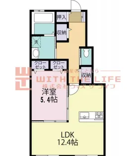 三光レジデンス【F102号号室】の間取り