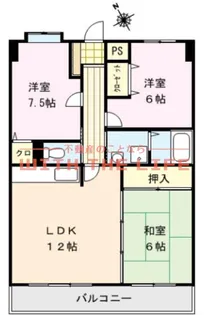 アメニティハイツ杏栄館【701号号室】の間取り