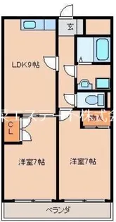 グランドヒル野中【105号号室】の間取り