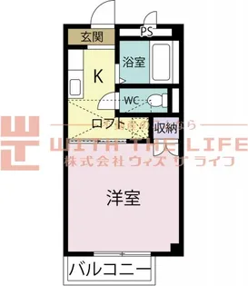 グランベール櫛原【202号号室】の間取り