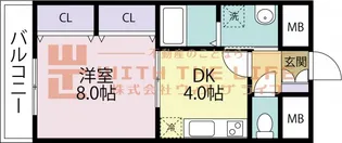 YMクレスト【103号号室】の間取り