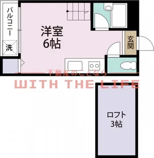 プライマリー合川C棟【203号号室】の間取り