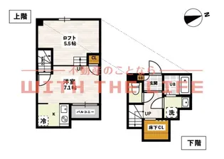 ADC久留米カーサ【201号号室】の間取り