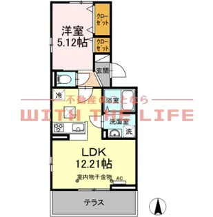 Lead R.E(リードアールイー)【106号号室】の間取り