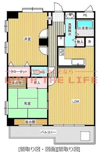 エンゼルハイム六ツ門【603号号室】の間取り