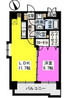 ベスタ櫛原【806号号室】の間取り