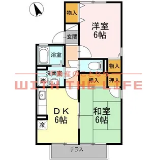 グランドール【C105号号室】の間取り