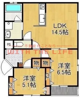 ボンシャンスM【202号号室】の間取り