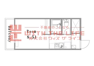 1Rの間取り画像