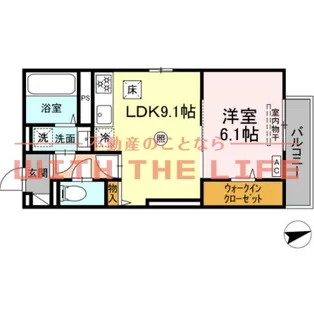 グランデシェチオ千本杉Ⅱ【201号号室】の間取り