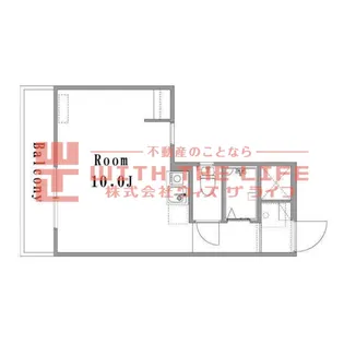 1Rの間取り画像