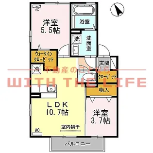 プレミスト【A205号号室】の間取り
