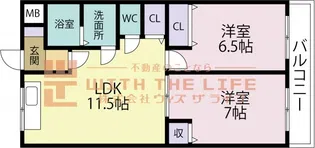 コーポコーワ【102号号室】の間取り