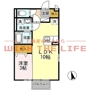 フローラタウン【E211号号室】の間取り