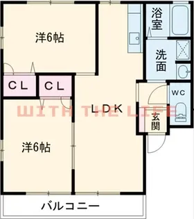 ハイム花みず樹【C-101号号室】の間取り