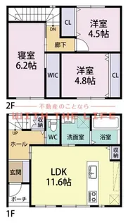 FLOW津福駅前【101号室】の間取り