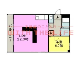 サンコーポ国分【305号号室】の間取り