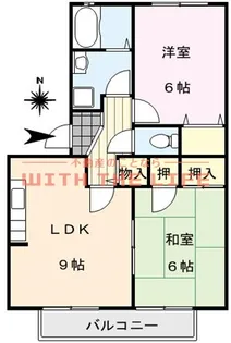 ハイカムール山本【B303号号室】の間取り