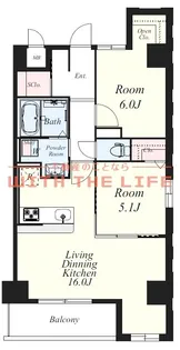 プラージュポインテ六ツ門【502号号室】の間取り