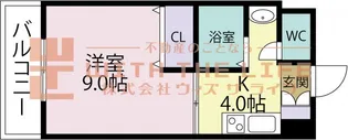 GARDENーONE(ガーデンワン)【2C号号室】の間取り