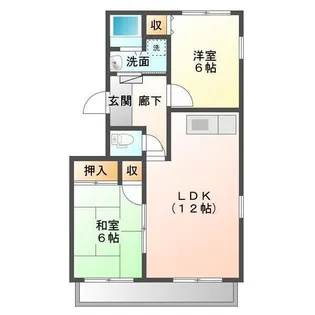 サンハイツ小森野【C23号号室】の間取り