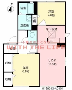 クレースモール【A201号号室】の間取り