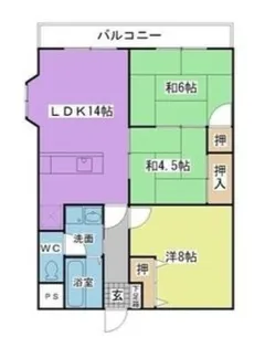 サンフォレスト【304号号室】の間取り